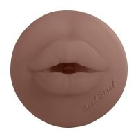 XKIN Metallix - Axel Steel - Torch Masturbator - Mouth - 570g - Blue/Brown, picture 2
