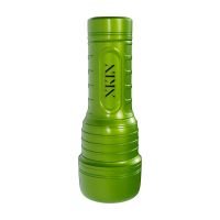 XKIN Metallix - Lyv Royale - Vibrerende Torch Masturbator med sug - Mund - 660g - Grøn/Brun