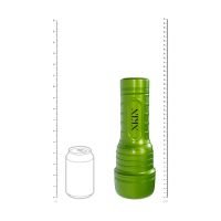 XKIN Metallix - Lyv Royale - Vibrerende Torch Masturbator med sug - Mund - 660g - Grøn/Brun, billede 5