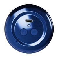 XKIN Metallix - Ronan Cobalt - Masturbator latarka z wibracjami i ssaniem - Usta - 660g - Niebieski/Cielisty, zdjęcie 3