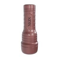 XKIN Metallix - Mila Desire - Masturbador Lanterna Vibratório com Sucção - Anal - 660g - Ouro Rosa/Castanho-Claro