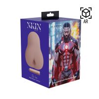 XKIN by Shots Superheroes Saber Vibrating Masturbator - Brun, billede 2