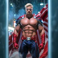 XKIN by Shots Superheroes Cumlander Vibrating Masturbator - Flesh, bilde 5