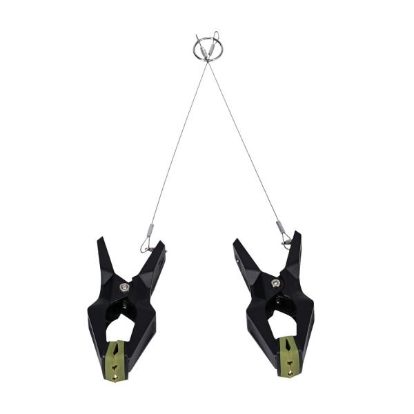 Doc Johnson Hardwire Hangers - Molas para Mamilos - Preto/Verde