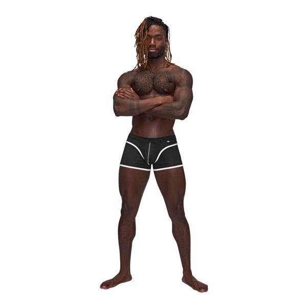 Male Power Sport Mesh Mini Short - L - Black