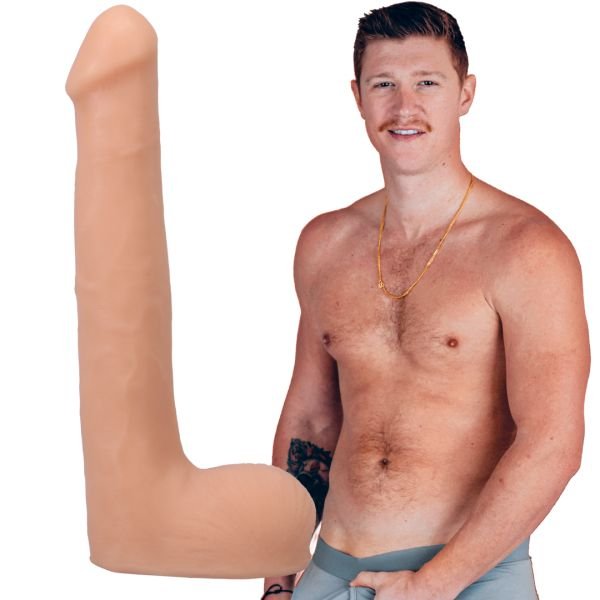 Doc Johnson Oliver Flynn - Realistyczne dildo ULTRASKYN - 25 cm - Waniliowy