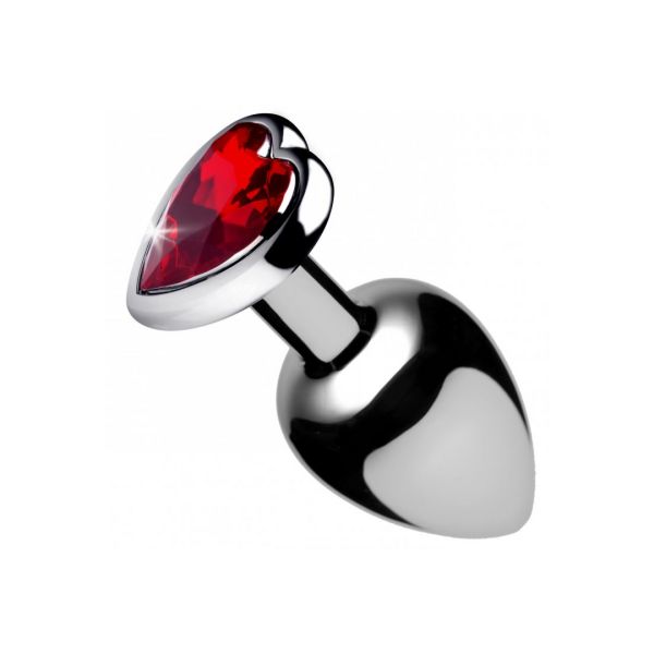 XR Brands Red Heart Gem - Buttplug - Medium