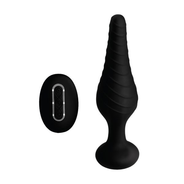 XR Brands Silicone Vibrating Anal Plug with Remote Control