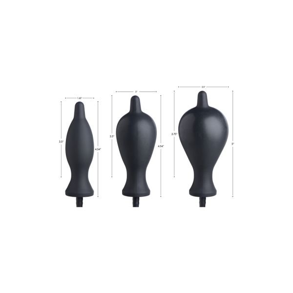 XR Brands Dark Inflator - Plug Gonfiabile in Silicone