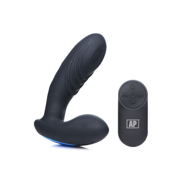 XR Brands P-Thump - Banke-vibrator til prostata med fjernbetjening og 7 hastigheder