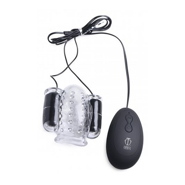 XR Brands Deluxe Dobbelt vibrerende glansstimulator