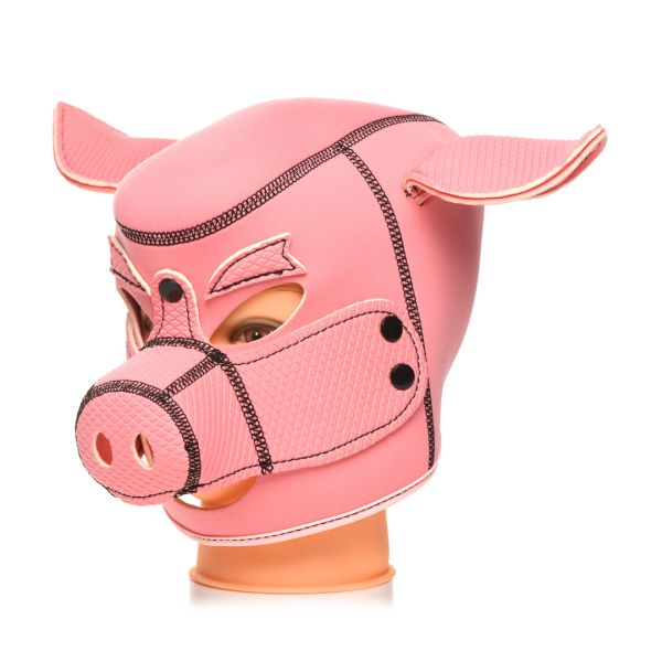 XR Brands Swine - Pig Neoprene Hood - Pink