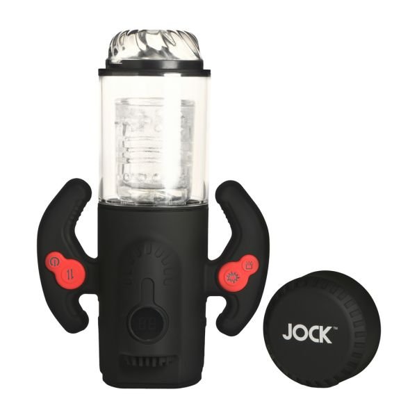 Curve Toys Turbo Max - Spinning Thrusting and Sucking Masturbator - Transparent/Black