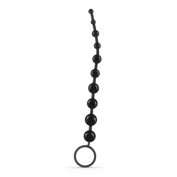 Crushious Basic Chapelet anal - Chaîne de 10 billes - Noir