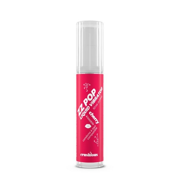 Crushious ZZ Pop - Kissable Liquid Vibrator - Cherry - 10 ml