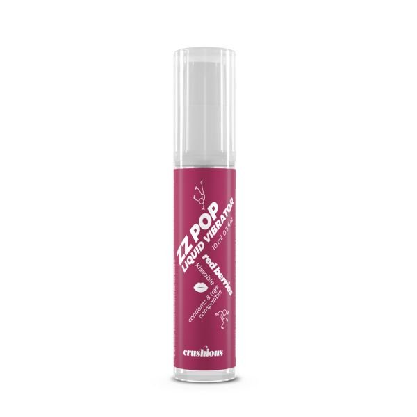 Crushious ZZ Pop - Kissable Liquid Vibrator - Red Berries - 10 ml