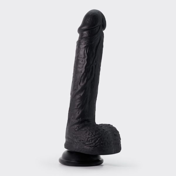Crushious Inviktus - Dildo i flydende silikone - 22 cm - Sort