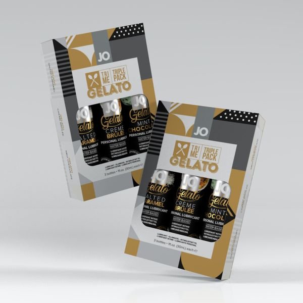 JO Tri-Me Triple Pack - Gelato - Gavesæt med tre glidecremer - 30 ml