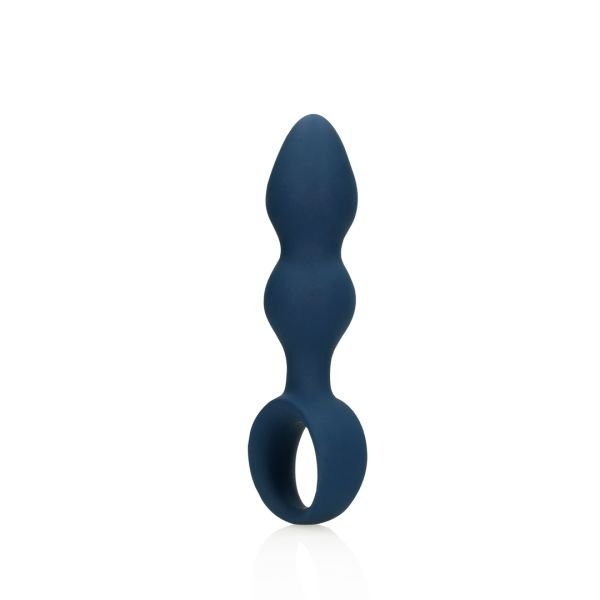 Loveline Plug anal en forme de goutte - Large - Bleu Baltique