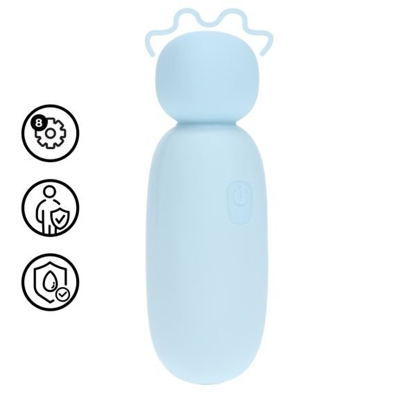 Loveline Mochi - Mini vibromasseur wand trapu - Bleu
