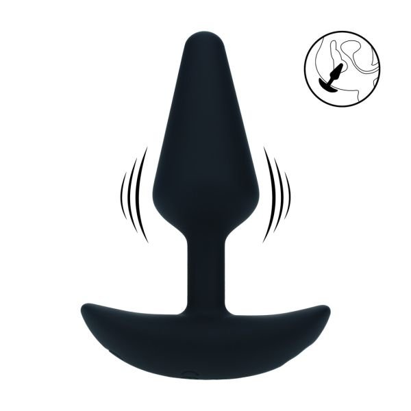 Levelz Plug Anal Vibratório Clássico em Silicone - S - Preto