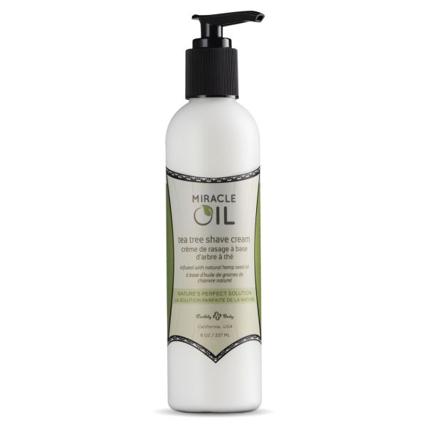 Earthly Body Miracle Oil Tea Tree Shaving Cream - 237 ml