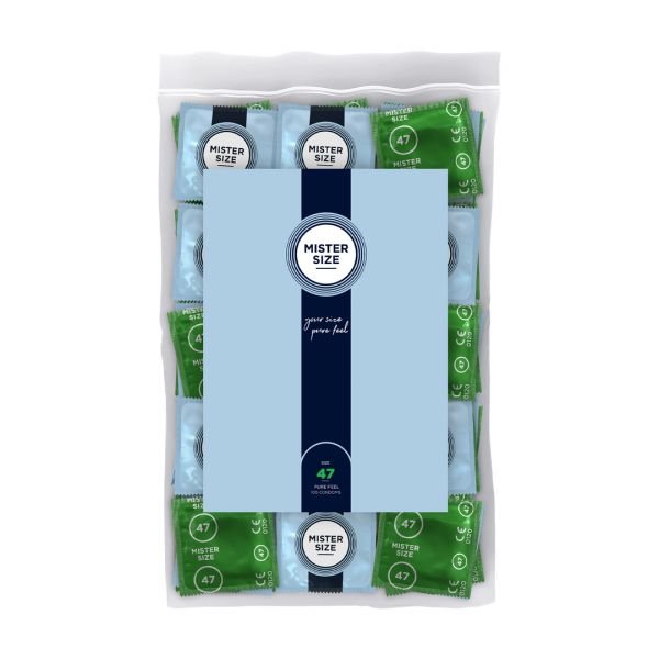 Mister Size Pure Feel - kondomit 47 mm - 100 kpl
