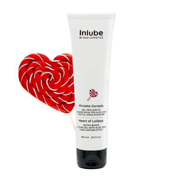 Nuei vandbaseret glidecreme - Heart of Lollipop - 100 ml