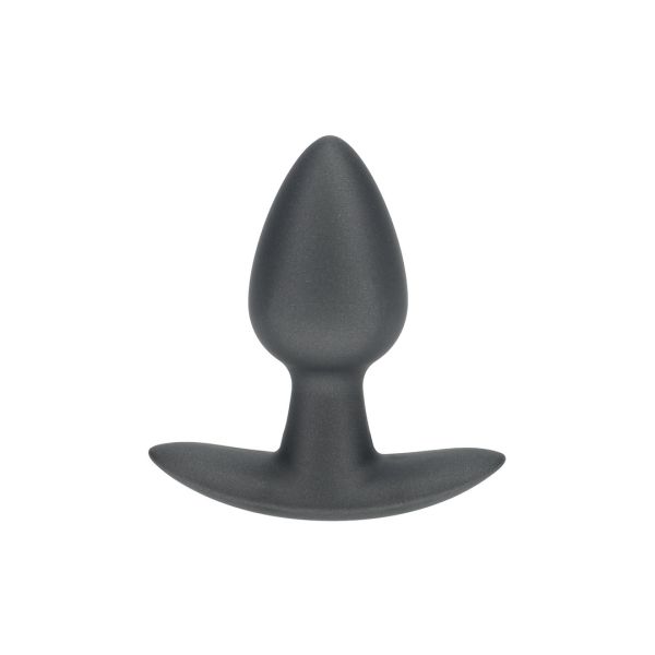 Ouch! Plug Anale in Silicone Liscio - Small - 6,5 cm - Gunmetal