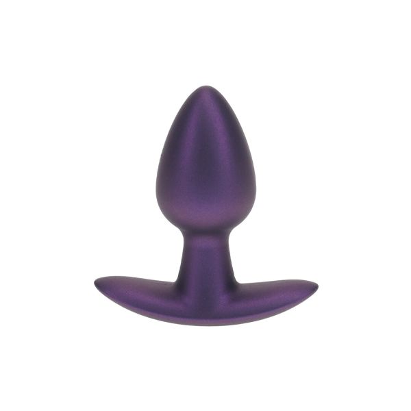 Ouch! Glat Analplug i silikone - Small - 6,5 cm - Metallic lilla