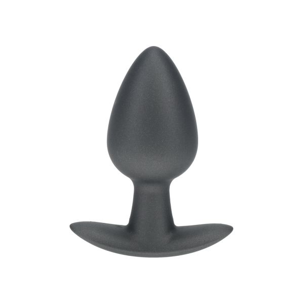 Ouch! Smooth Analplug i silikone - Medium - 7,9 cm - Gunmetal