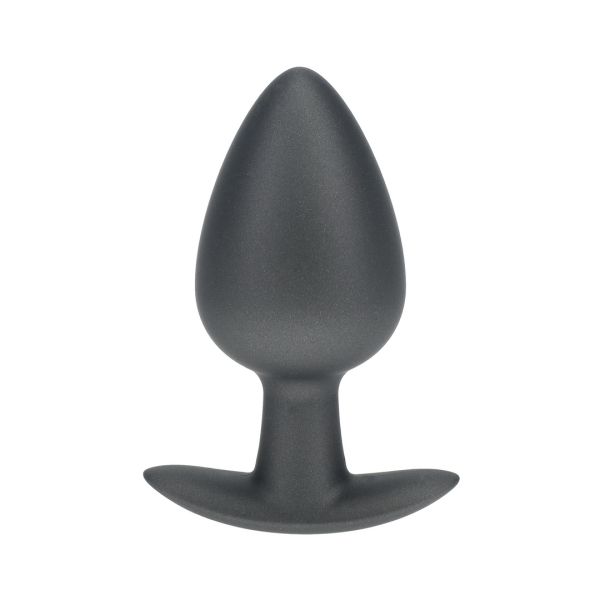 Ouch! Smooth Analplug i silikone - Large - 8,9 cm - Gunmetal