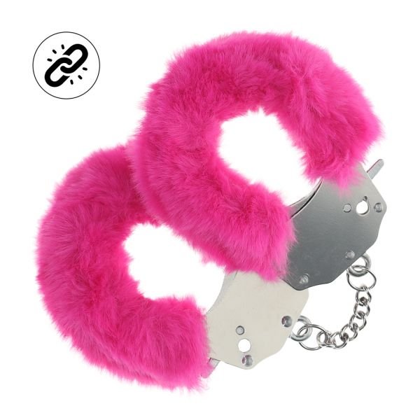 Ouch! Erittäin kestävät pörröiset käsiraudat - Pinkki