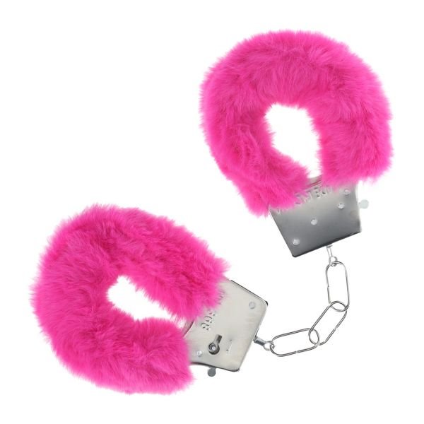 Ouch! Klassiset pörröiset käsiraudat - Pinkki