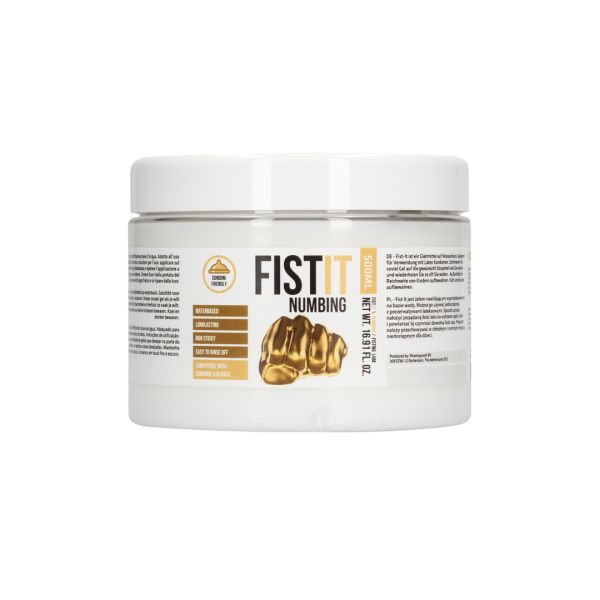 Fist It Lubrykant znieczulający - 500 ml - Przezroczysty