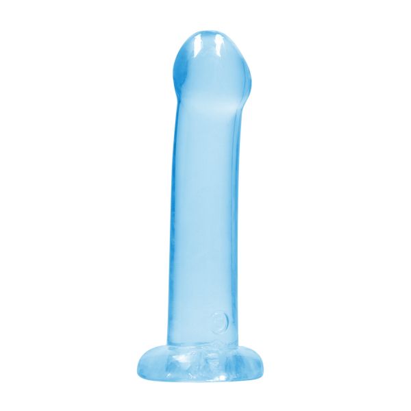 RealRock Non-Realistic Dildo with Suction Cup - 17 cm - Blue