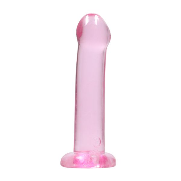 RealRock Non-Realistic Dildo with Suction Cup - 17 cm - Pink
