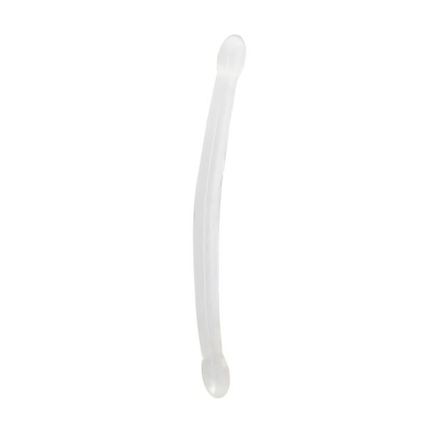 RealRock Non-Realistic Double Dong - 42 cm - Transparent