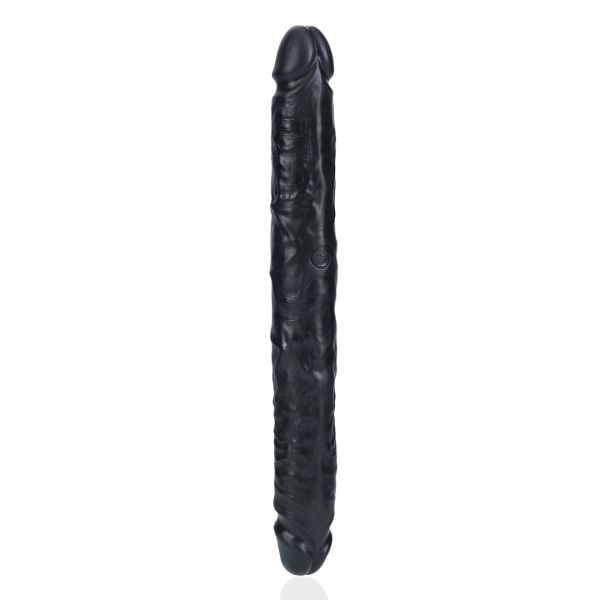RealRock Slim Dildo Doppio - 30,5 cm - Black