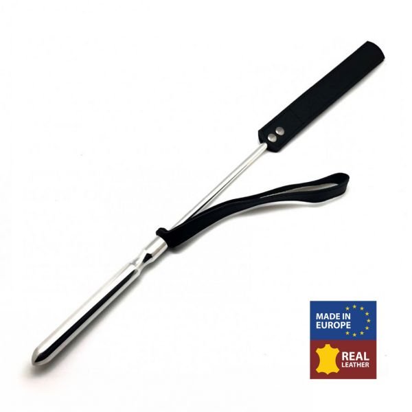 Red Leather Bat - Metal i skóra - 52 cm - Czarny/Srebrny
