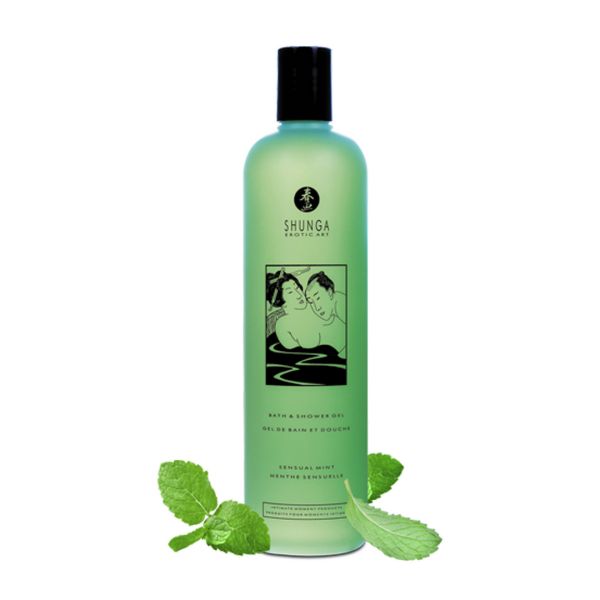 Shunga Bath and Shower Gel - Sensual Mint - 370 ml