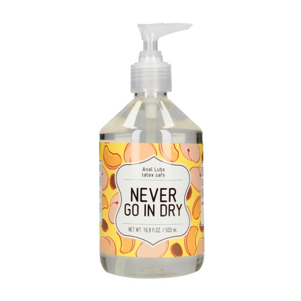 S-Line Never Go In Dry - Waterbased Anal Lubricant - 500 ml