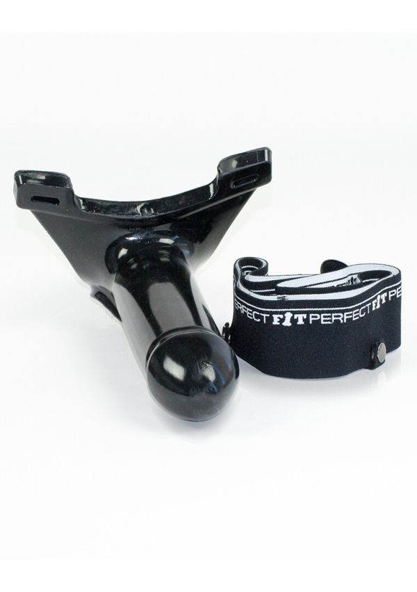 PerfectFitBrand Armor Knight Strap-On Dildo - 15 cm, Sort