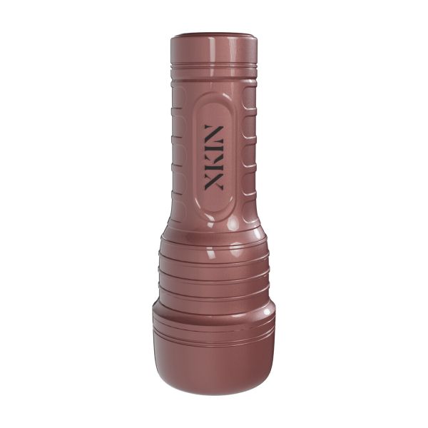 XKIN Metallix - Mila Desire - Vibrating Torch Masturbator with Suction - Ass - 660g - Rose Gold/Tan