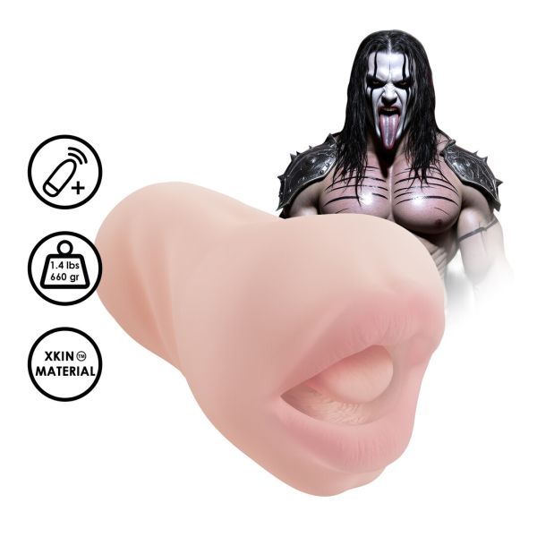 XKIN Superheroes Dark Wolf Vibrating Masturbator - Flesh