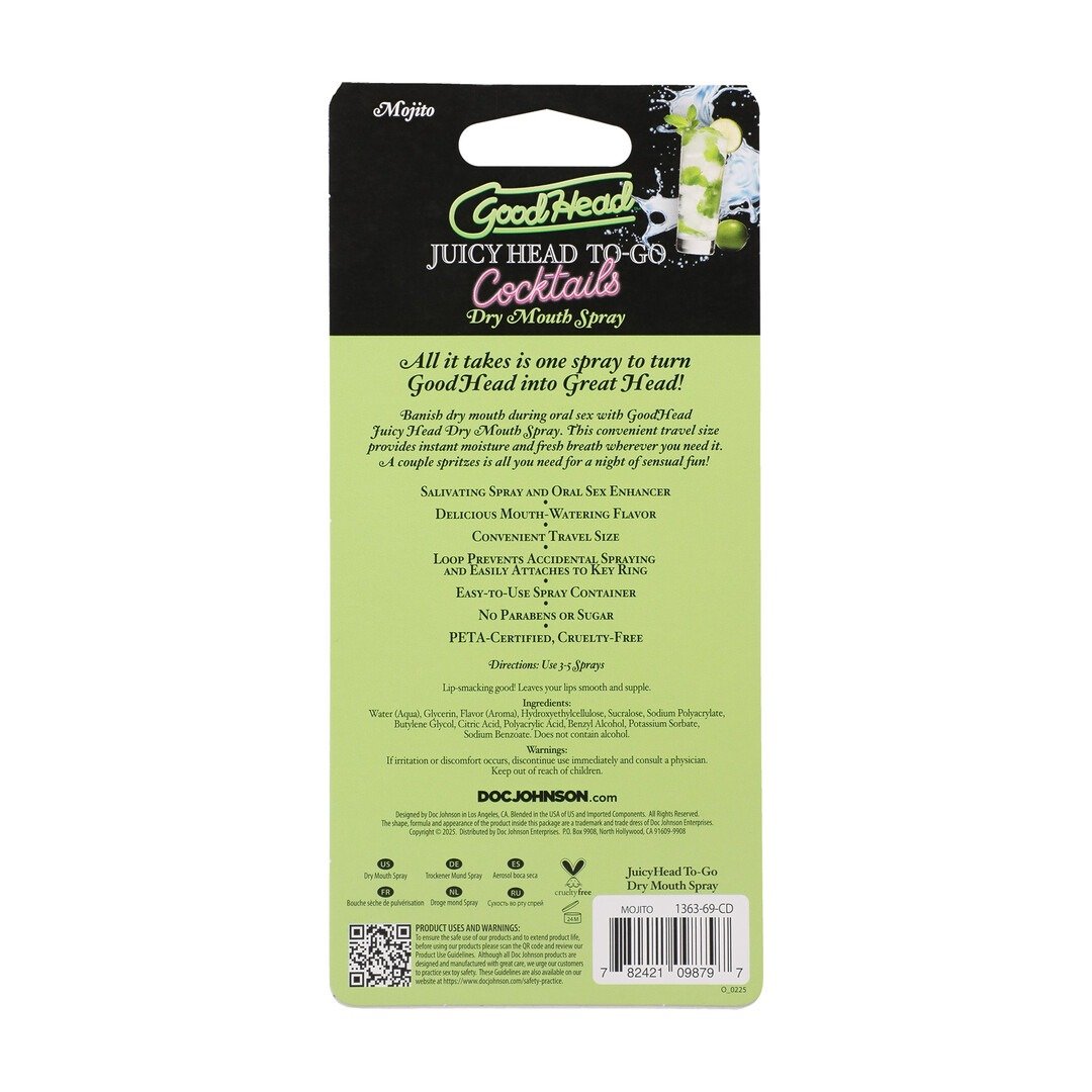 Juicy Head - Cocktails - Mundtørhedsspray To-Go - Mojito 9 ml - Billede 3