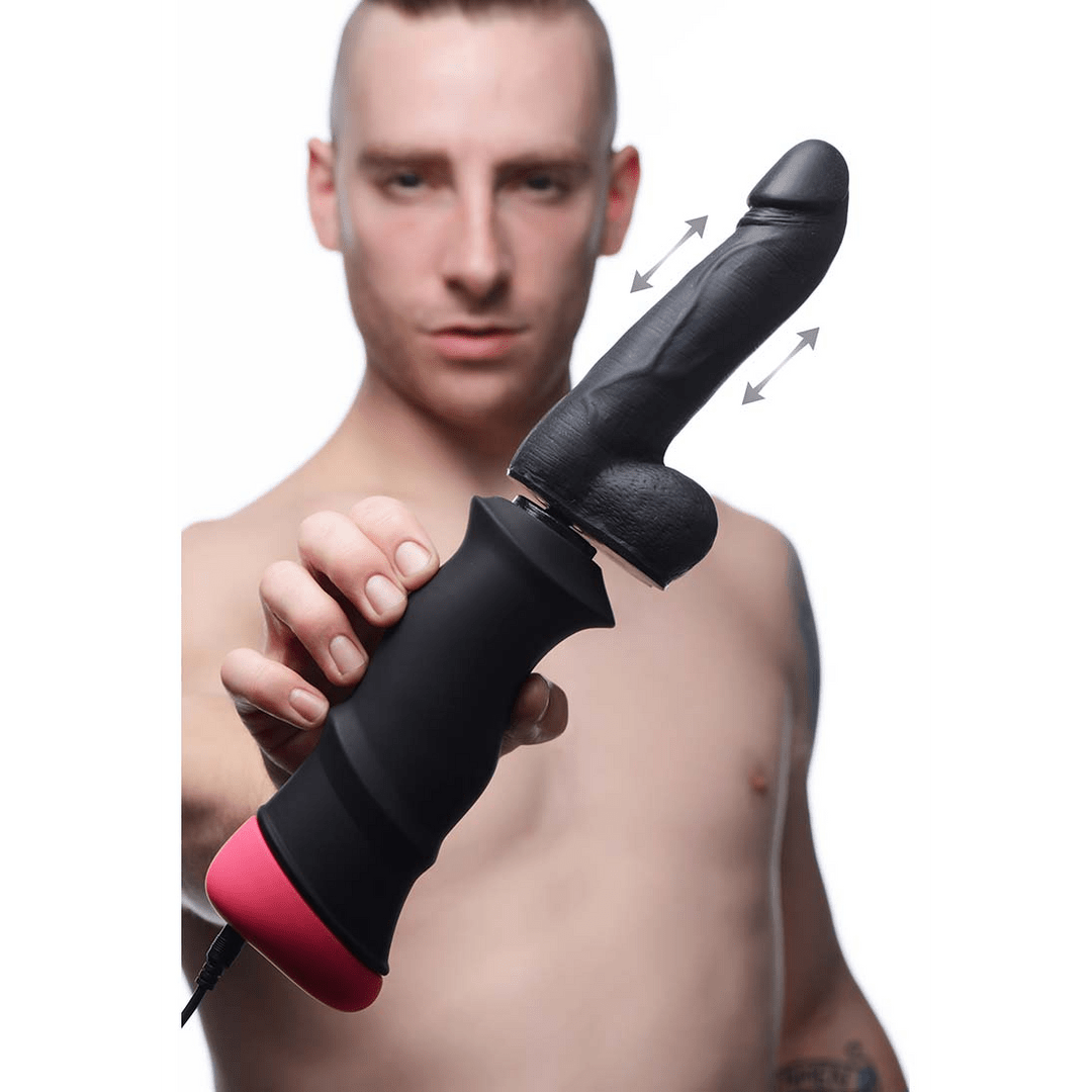 Mega Pounder Hand Held Thrusting Dildo - Image 5