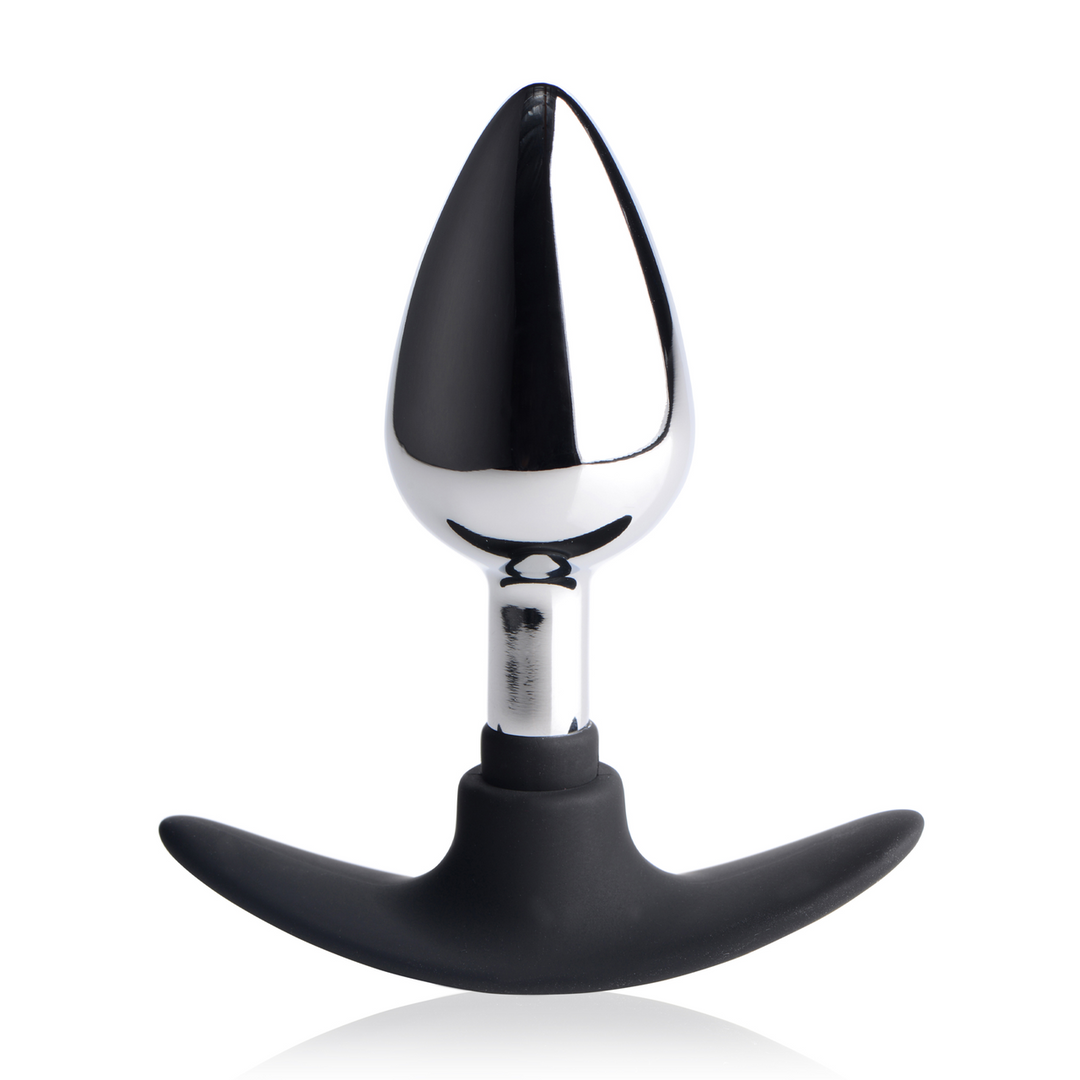 Dark Invader - Metal and Silicone Anal Plug - M