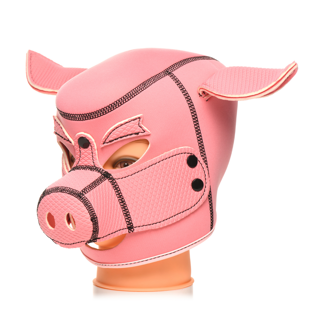Swine - Pig Neoprene Hood - Pink