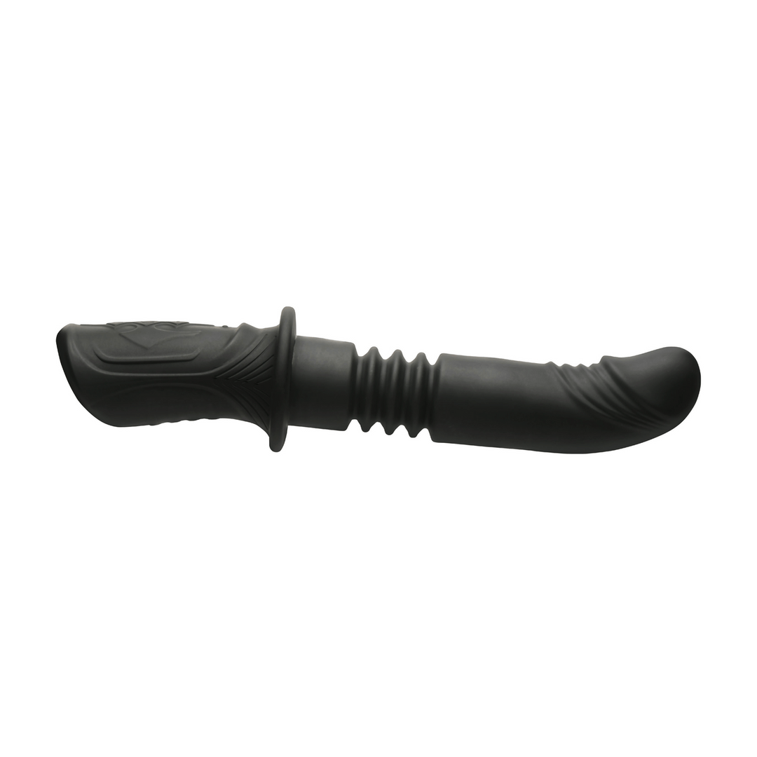 Power Thrust - Thrusting Silicone Vibrator - Black